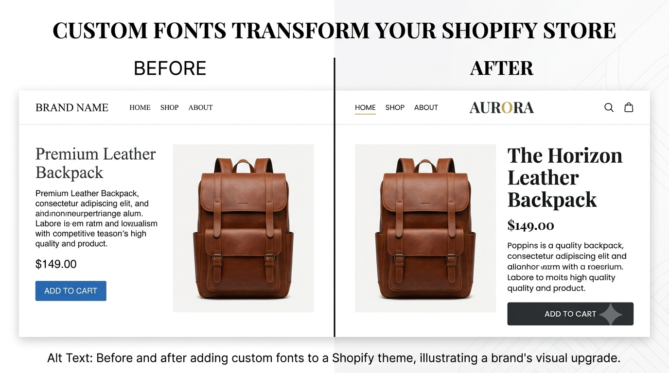 How to Add Custom Fonts to Your Shopify Theme
